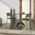 Стол QUATRO FOLD ø 70 WHITE-WHITE4